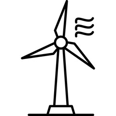 Wind Turbine Icon