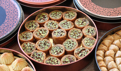 Arabic desserts box and Eastern sweets for Eid gifts 