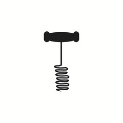Corkscrew icon vector illustration simple design Vector