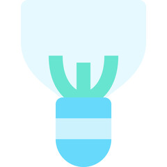 Shaving brush flat icon