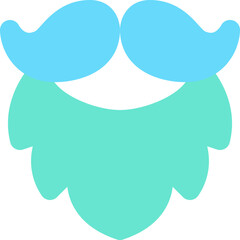 Beard flat icon