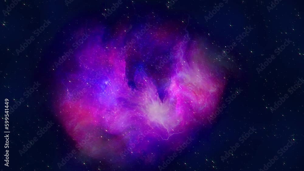 Wall mural nebula with universe space background.