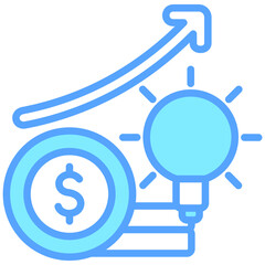 financial profit, financial report, bar chart, increase business and finance icons.