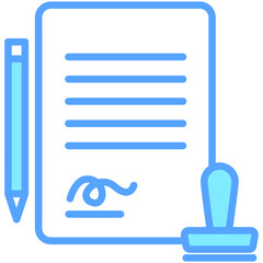 Obraz premium business and finance contract agreement icons.