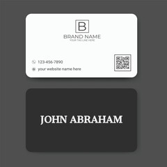 Business Card Design Template, Clean Professional 
Minimal Business Card Template, Visiting Card.