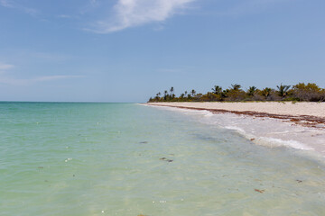 Paradise Remote beach cabo catoche with turquoise water
