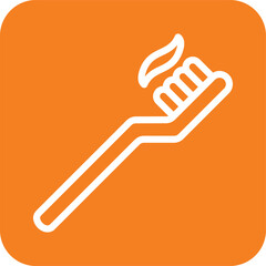 Toothbrush Vector Icon Design Illustration