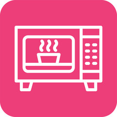 Microwave Vector Icon Design Illustration