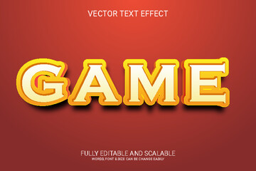 Game 3D Style Editable Vector Text Effect