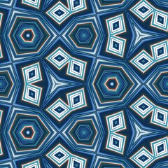 Fractal complex blue patterns - Mandelbrot set detail, digital artwork for creative graphic