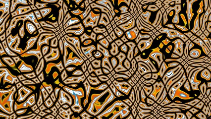 Fractal complex patterns - Mandelbrot set detail, digital artwork for creative graphic - 599548255