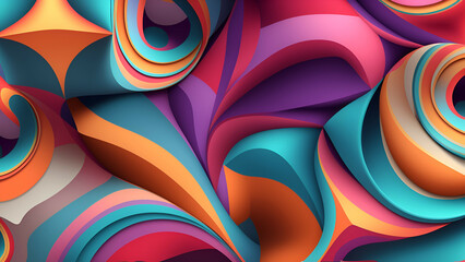 Abstract colorful background - Generative AI