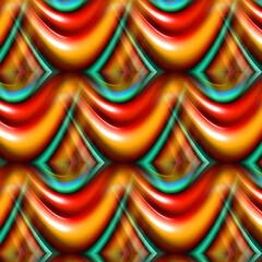 Fractal complex red patterns - Mandelbrot set detail, digital artwork for creative graphic - 599548497