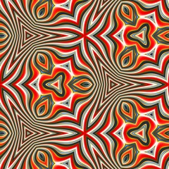 Fractal complex red patterns - Mandelbrot set detail, digital artwork for creative graphic