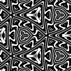 Fractal complex black white patterns - Mandelbrot set detail, digital artwork for creative graphic