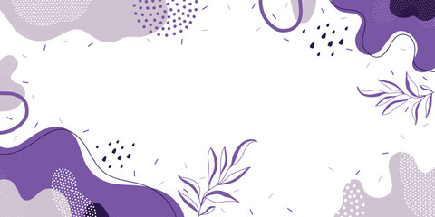 Doodle background pattern, abstract colored shapes. Modern minimalism trendy pattern background.