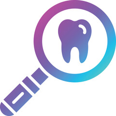 Search teeth Vector Icon Design Illustration