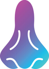 Nose Vector Icon Design Illustration