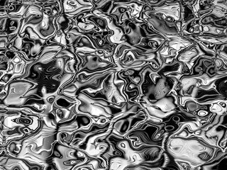 Fractal complex black white patterns - Mandelbrot set detail, digital artwork for creative graphic