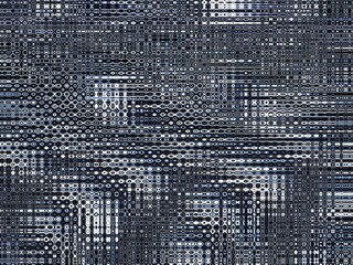 Fractal complex black white blue patterns - Mandelbrot set detail, digital artwork for creative graphic