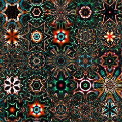 Fractal complex patterns - Mandelbrot set detail, digital artwork for creative graphic