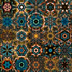 Fractal complex patterns - Mandelbrot set detail, digital artwork for creative graphic - 599549636