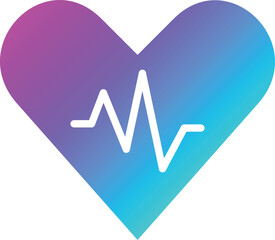 Heart rate Vector Icon Design Illustration