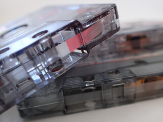 Cassette audio, gros plan de la photo.