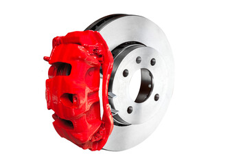Brake disc with pads