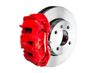 Brake disc with pads