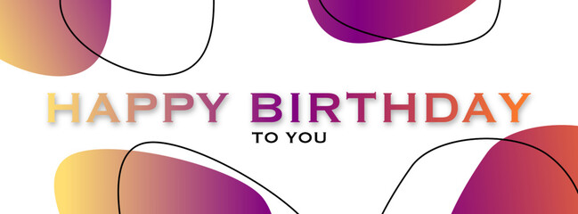 Happy Birthday To You With Gradient Color