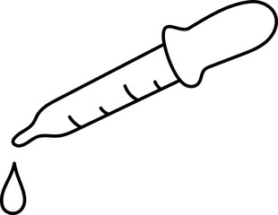 Science Dropper Nurse Chemistry Serum Doodle Hand Drawn Illustration