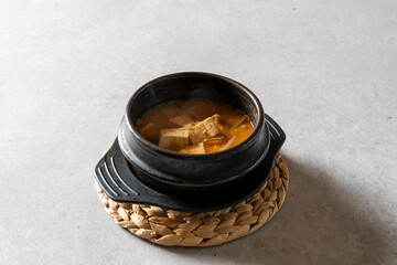 Charcoal Grilled Spareribs Korean food dish Grilled Pork Belly Marinated Grilled Pig Skin Kimchi Stew stew, bean paste stew