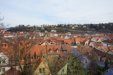 Über den Dächern von Meissen in Sachsen