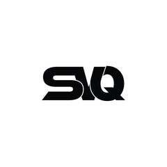 SVQ letter monogram logo design vector