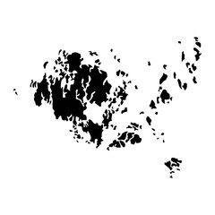 Fototapeta premium Aland map, region of Finland. Vector illustration.