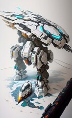 Robot created by an ancient civilization