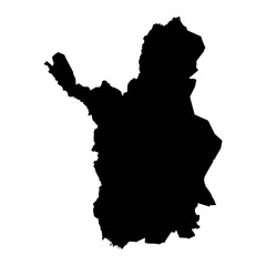 Lapland map, region of Finland. Vector illustration.