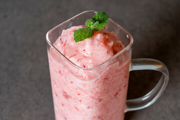 Korean food dish meal Strawberry Smoothie