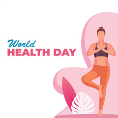 Obraz na płótnie Canvas World health day design vector