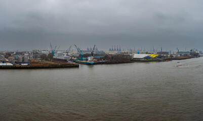 Hamburg City Shape View from the Elfi Balcony