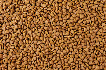 Background of dry pet food for cats and dogs