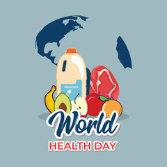 World health day design vector