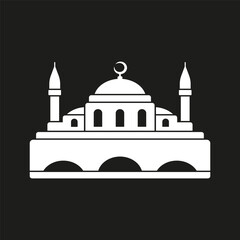 Islamic Mosque. Isolated vector illustration for your design