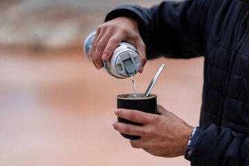 Tomando Mate en el Viaje