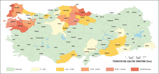 Turkiye Paddy Production Map, Geography Lesson, Agriculture in Turkiye, Paddy, Rice, Turkiye Map