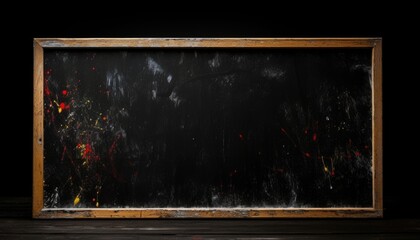 Black canvas and black board, Generative Ai