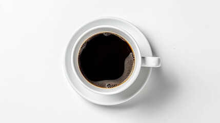 top view of coffee cup