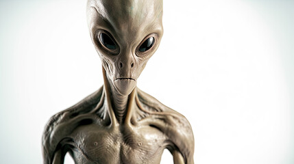  alien isolated created with Generative AI technology