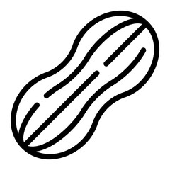 peanut line icon